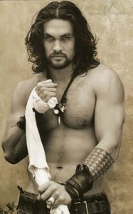 Jason Momoa, ladies. Inspiration for my hero, Lachlan. Yum.